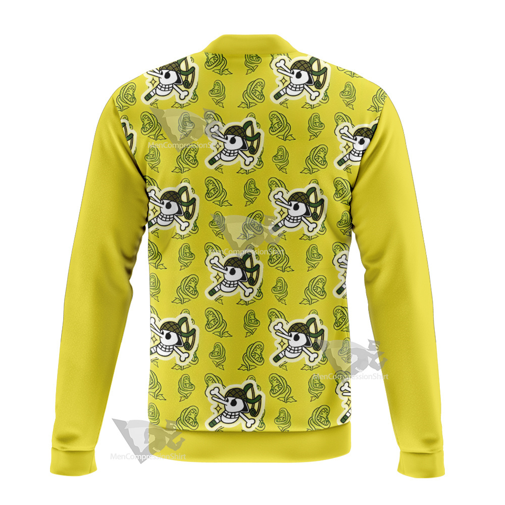 One Piece Usopp Skull Flag Bomber Jacket