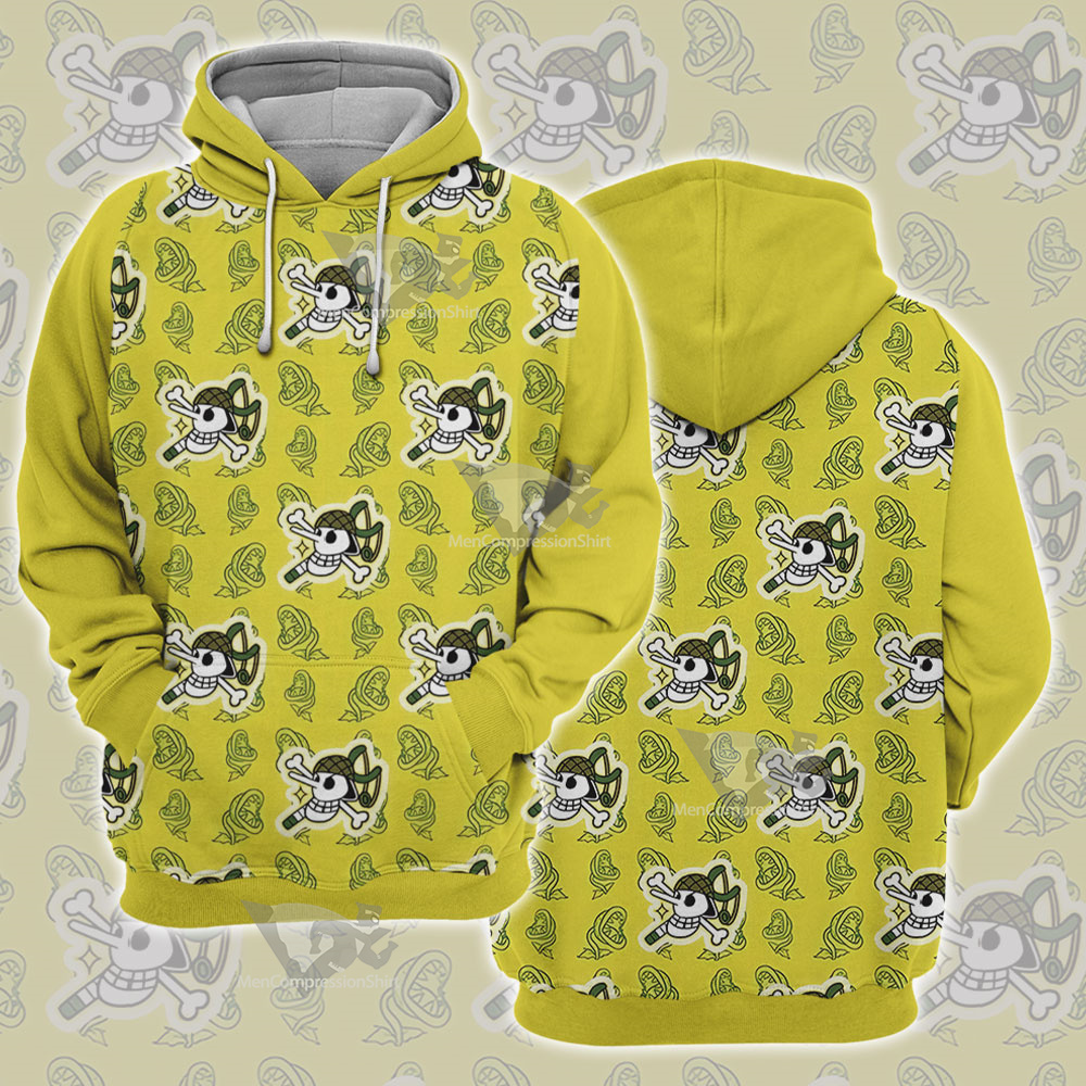 One Piece Usopp Skull Flag Cosplay Hoodie