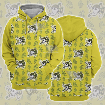 One Piece Usopp Skull Flag Cosplay Hoodie