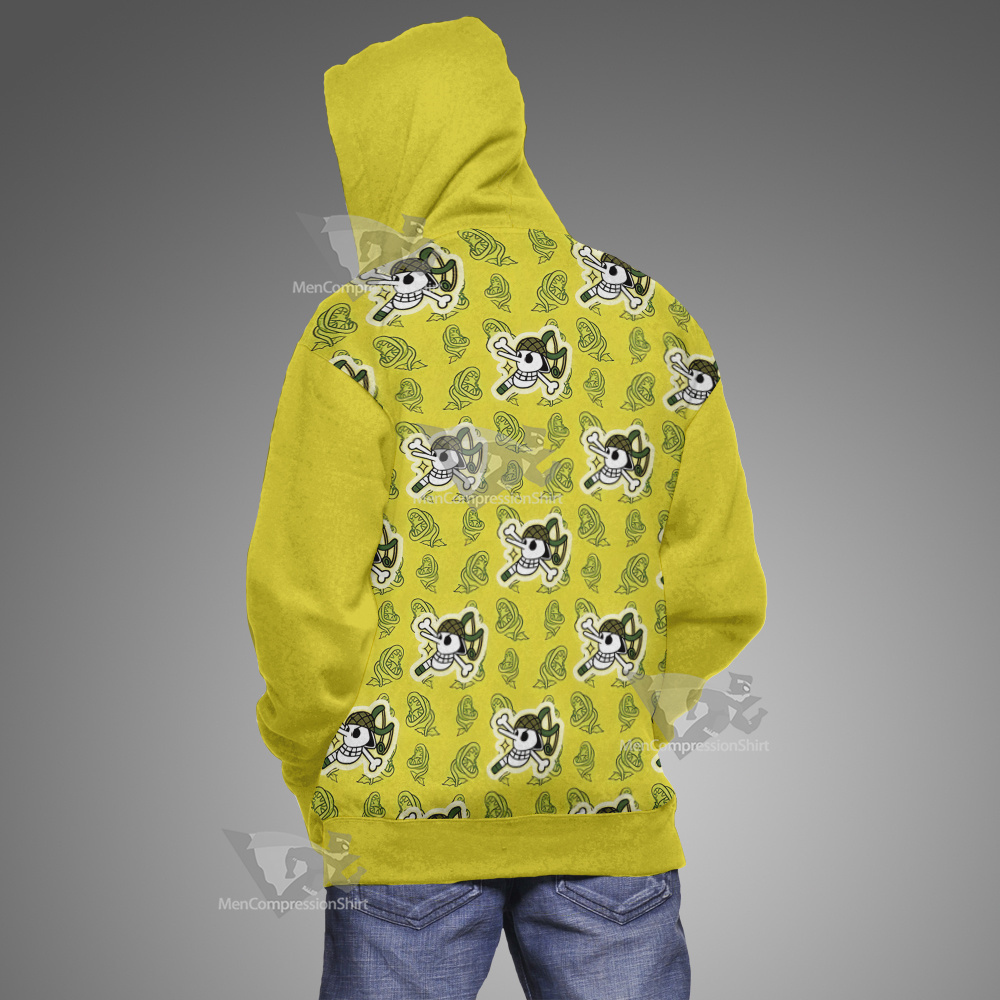 One Piece Usopp Skull Flag Cosplay Hoodie