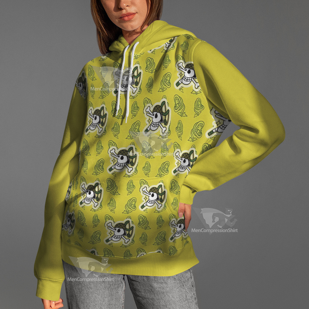One Piece Usopp Skull Flag Cosplay Hoodie