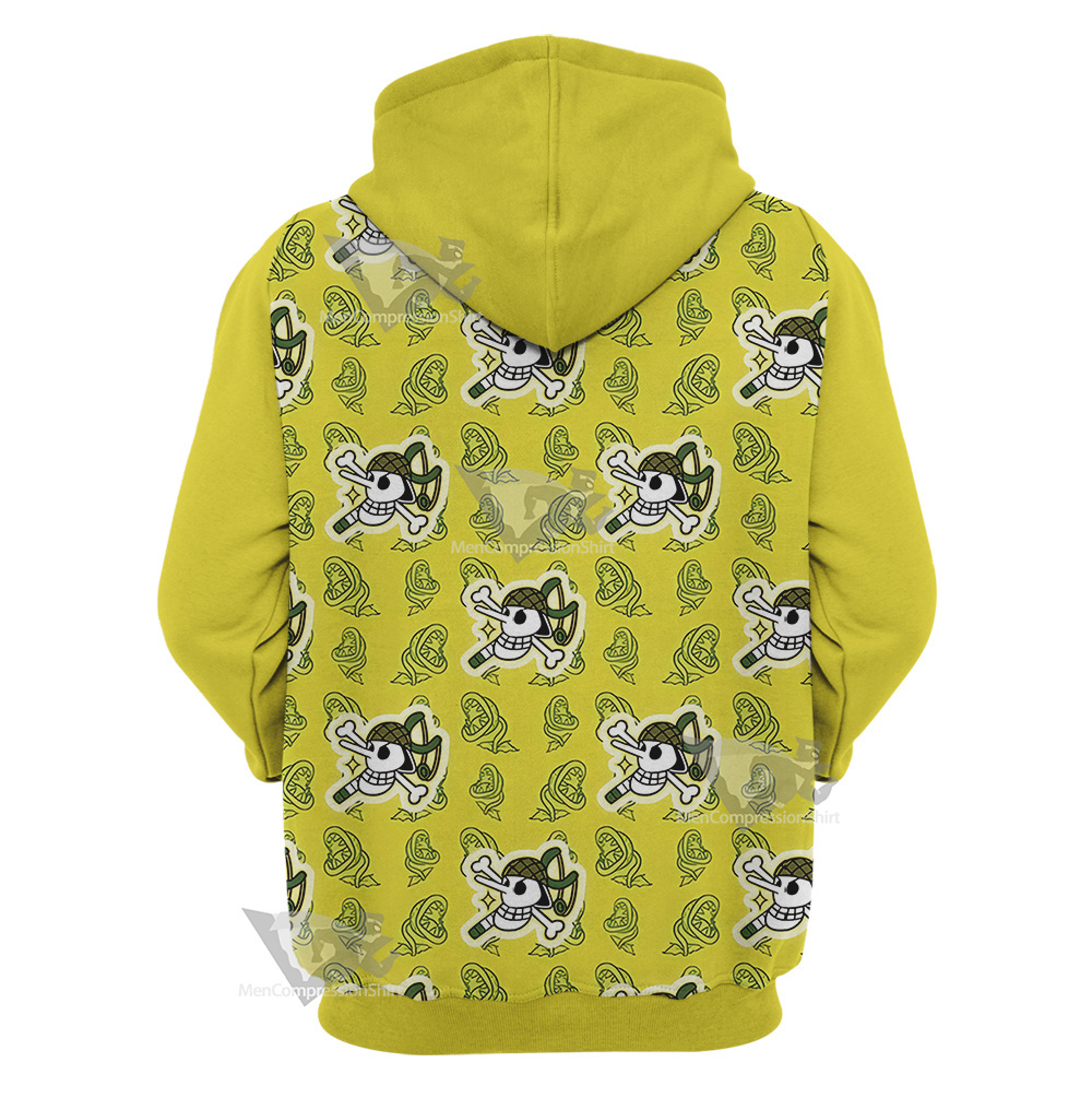 One Piece Usopp Skull Flag Cosplay Hoodie