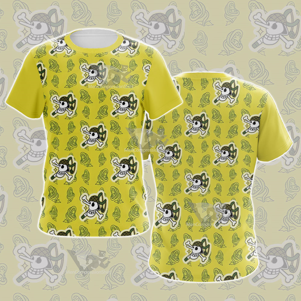 One Piece Usopp Skull Flag Cosplay T-Shirt