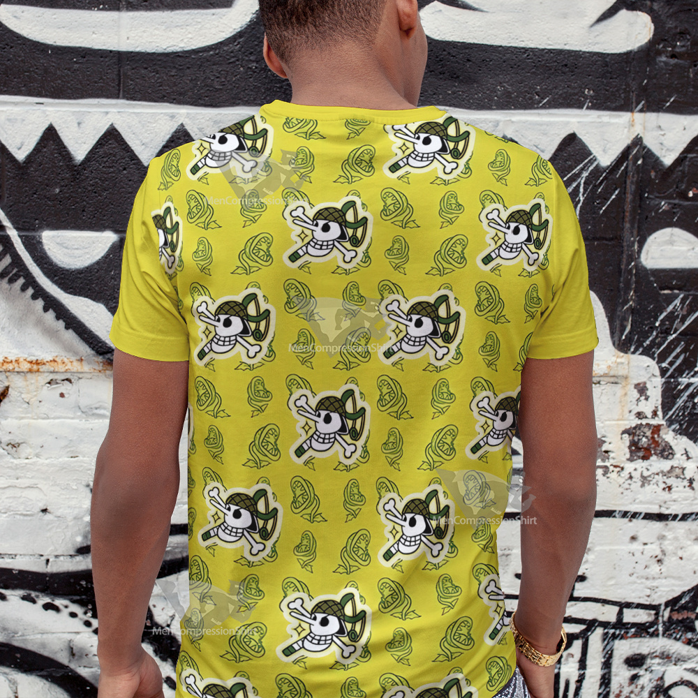 One Piece Usopp Skull Flag Cosplay T-Shirt