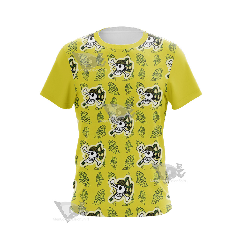 One Piece Usopp Skull Flag Cosplay T-Shirt