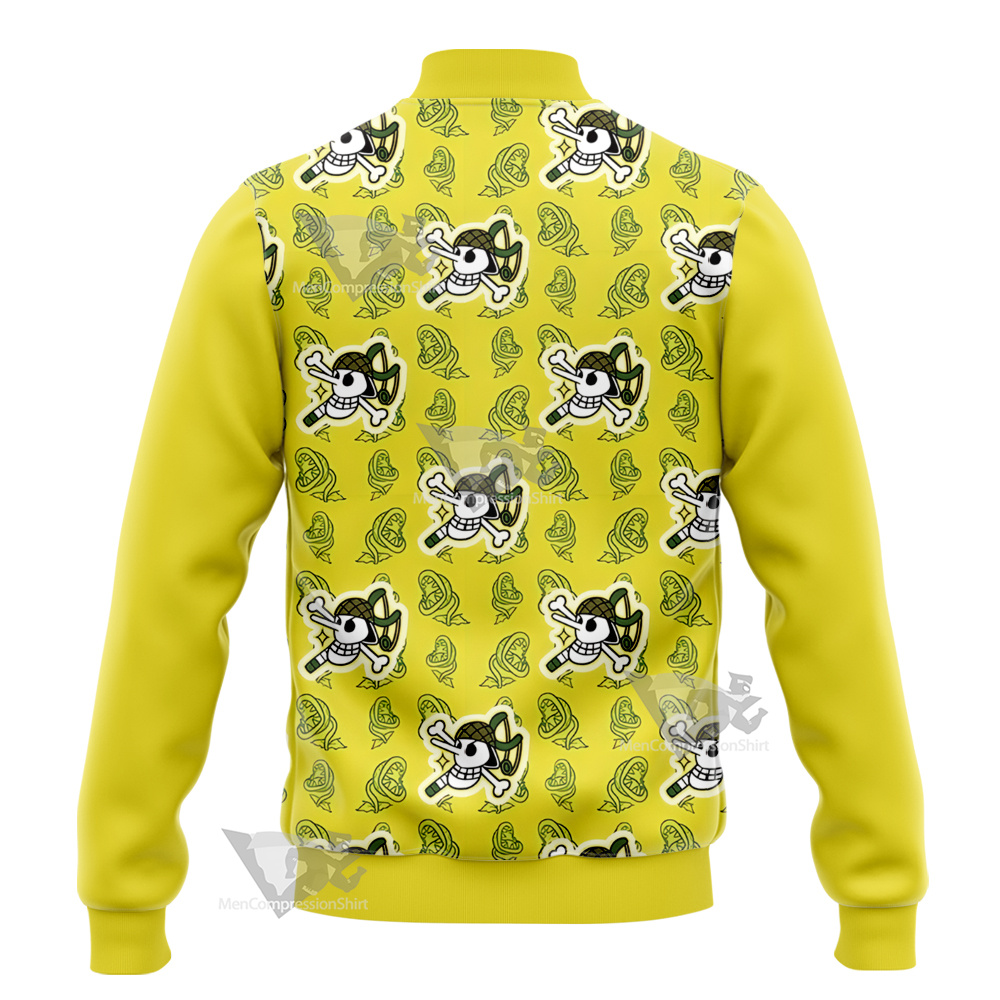 One Piece Usopp Skull Flag Varsity Jacket