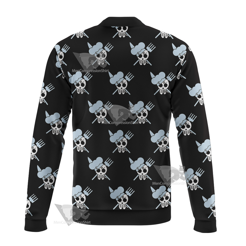 One Piece Vinsmoke Sanji Pirate Flag Bomber Jacket