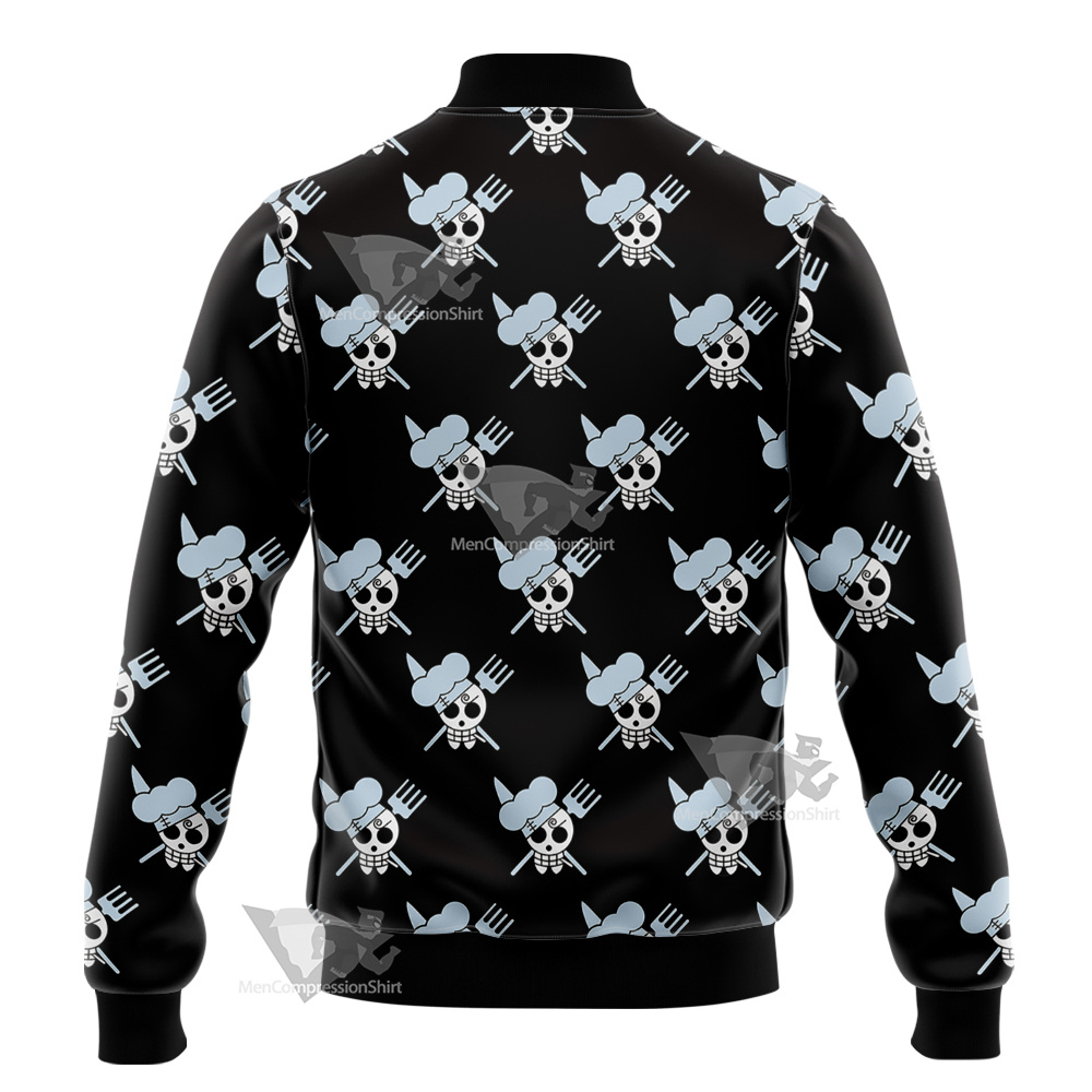 One Piece Vinsmoke Sanji Pirate Flag Varsity Jacket