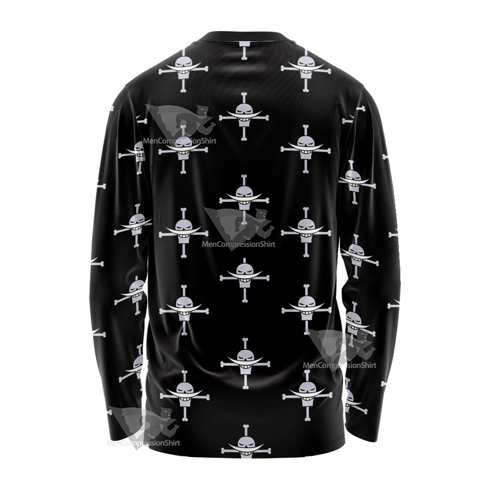 One Piece Whitebeard Pirates Pirate Flag Long Sleeve Shirt