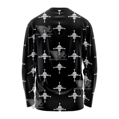 One Piece Whitebeard Pirates Pirate Flag Long Sleeve Shirt