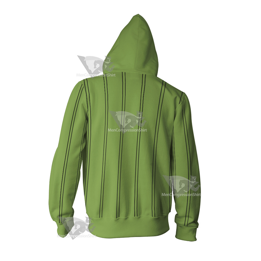 One Piece Zoro Roronoa Cosplay Zip Up Hoodie