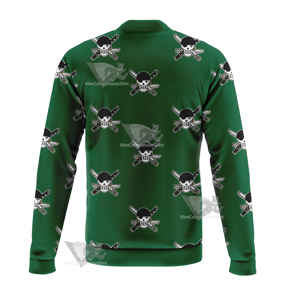 One Piece Zoro Skull Flag Bomber Jacket