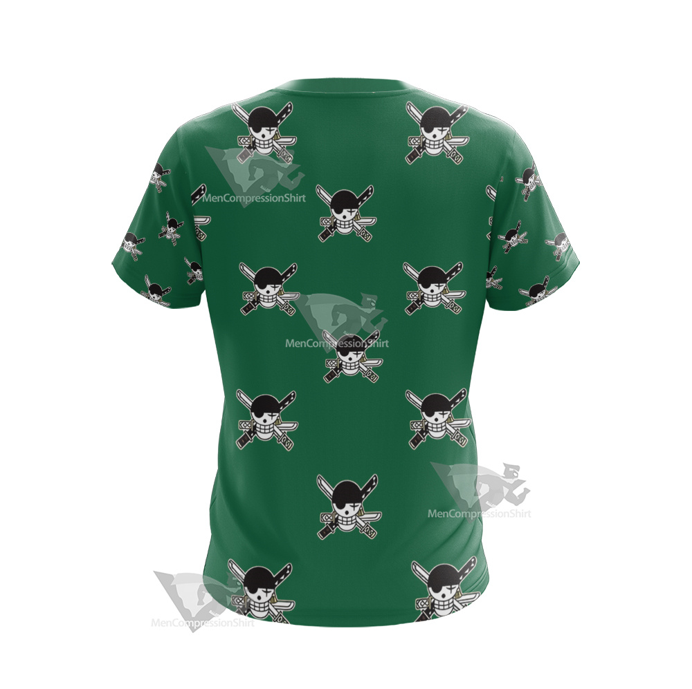 One Piece Zoro Skull Flag Cosplay T-Shirt