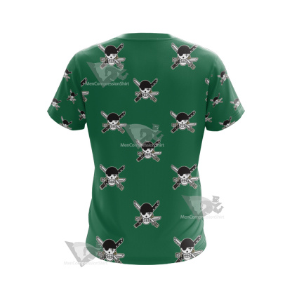 One Piece Zoro Skull Flag Cosplay T-Shirt