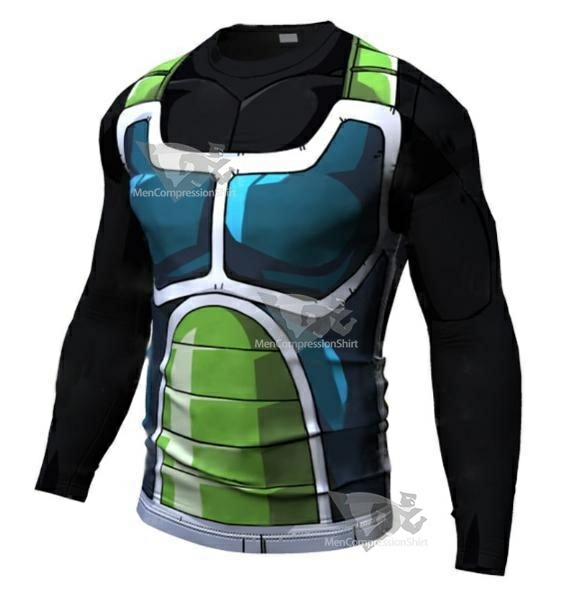 Onyx Bardock Armor Dragon Ball Z Long Sleeve Dri Fit Rash Guard