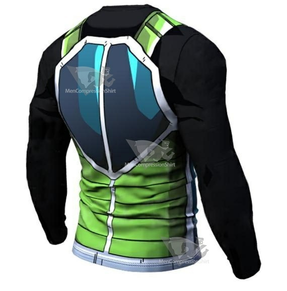 Onyx Bardock Armor Dragon Ball Z Long Sleeve Dri Fit Rash Guard