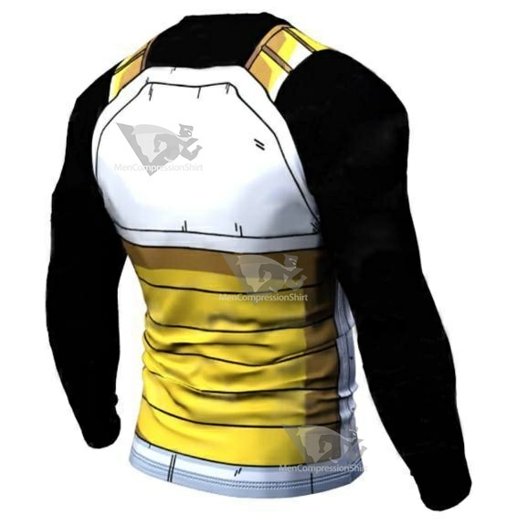 Onyx Vegeta Cell Armor Dragon Ball Z Long Sleeve Dri Fit Rash Guard