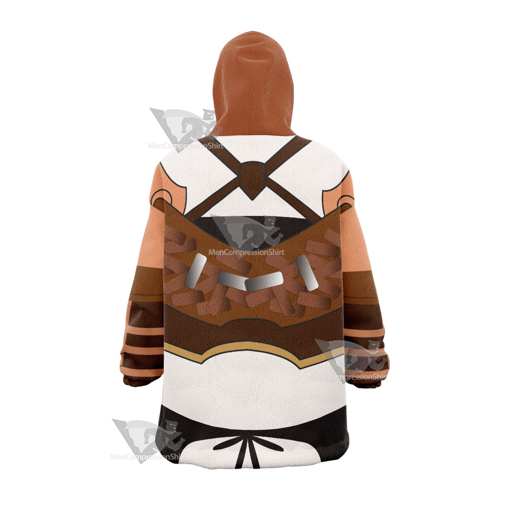 Overlord Clementine Combat Uniform Snug Oversized Blanket Hoodie