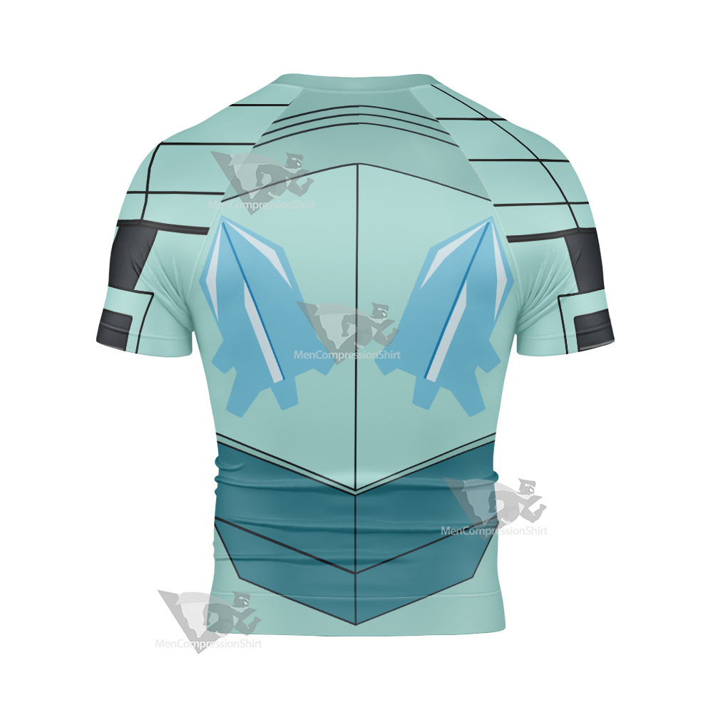 Overlord Cocytus Armor Short Sleeve Compression Shirt