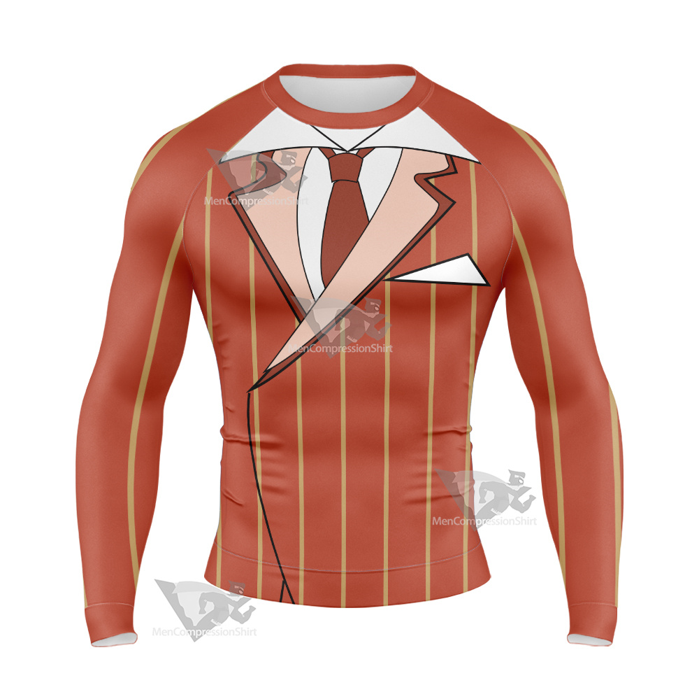Overlord Demiurge Suit Long Sleeve Compression Shirt