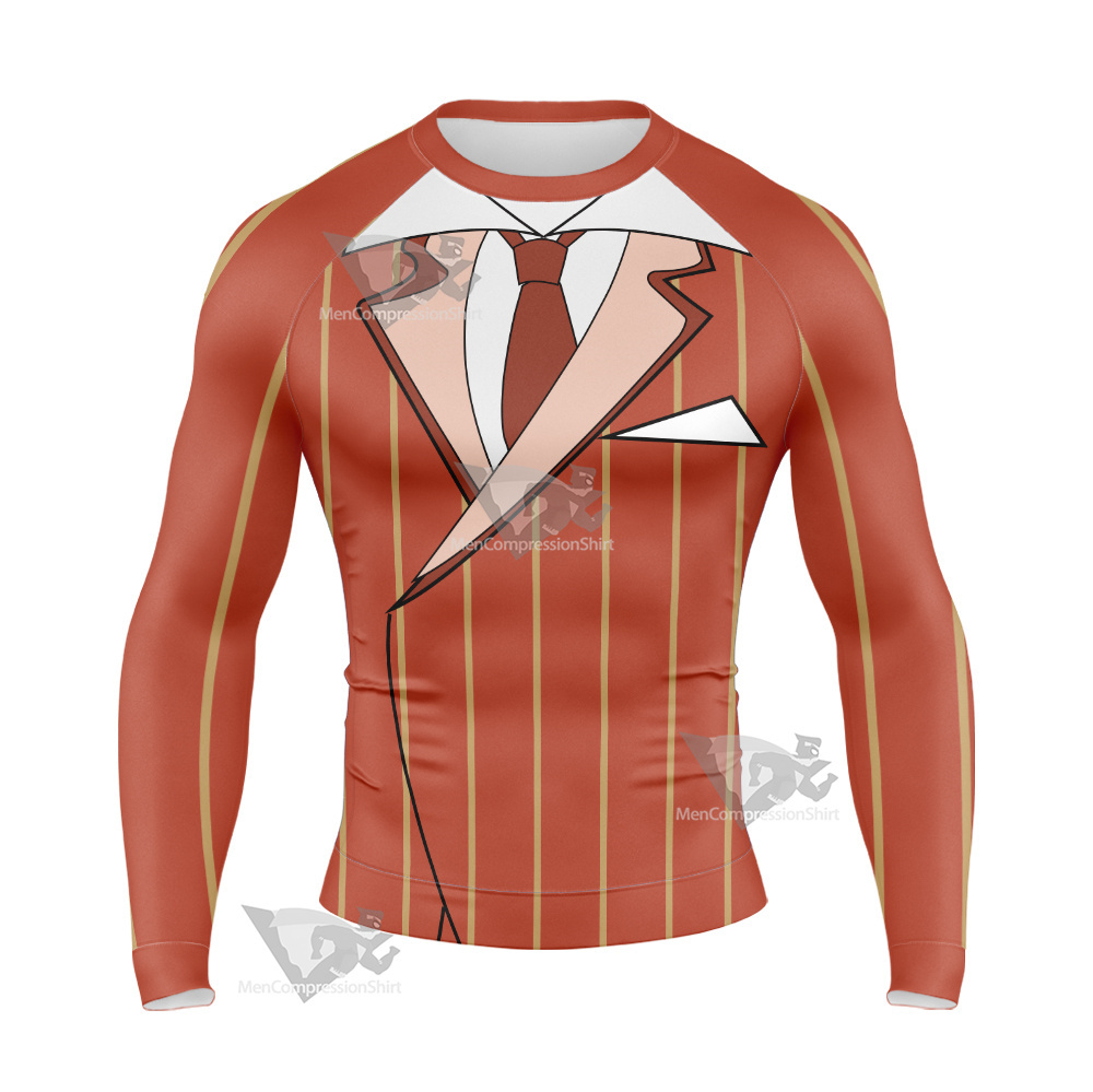 Overlord Demiurge Suit Long Sleeve Compression Shirt