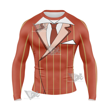 Overlord Demiurge Suit Long Sleeve Compression Shirt