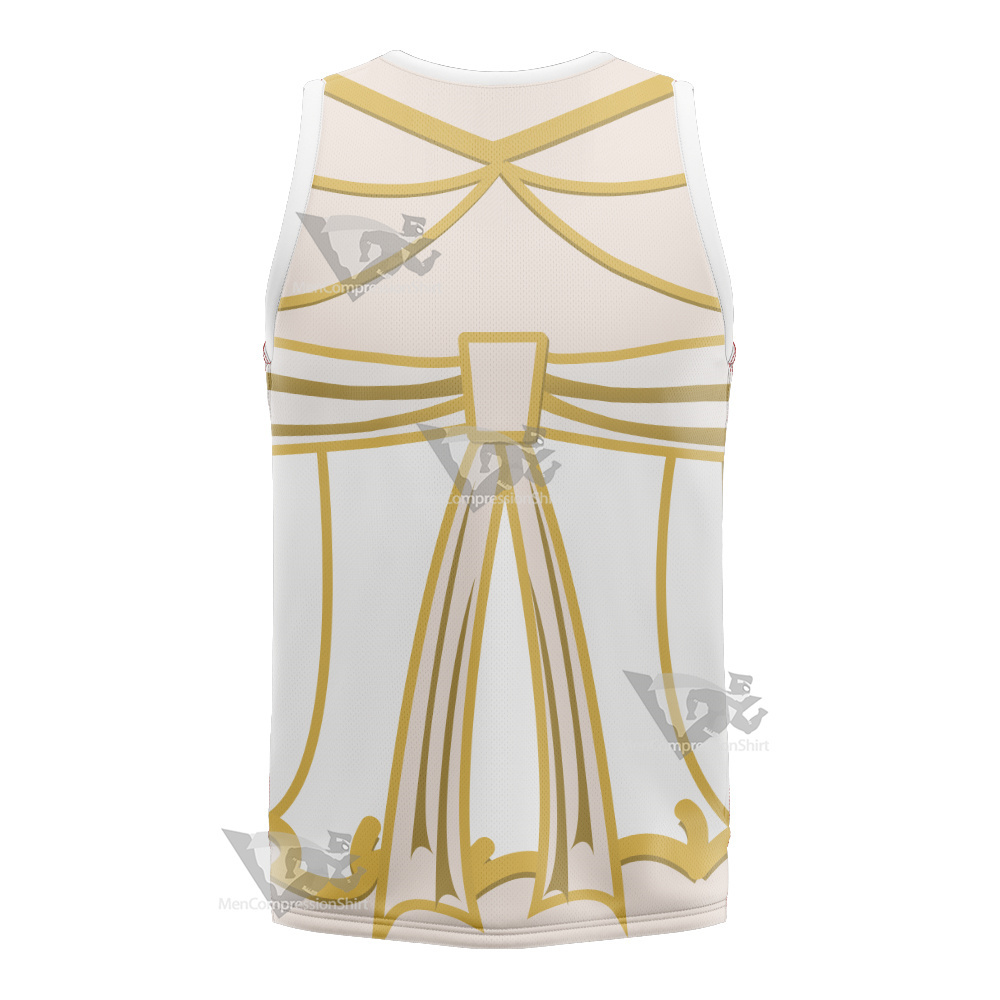 Overlord White Albedo Basketball Jersey