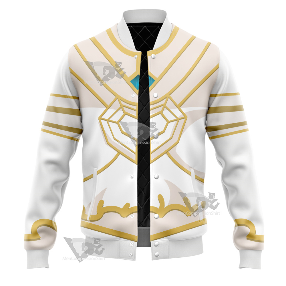 Overlord White Albedo Varsity Jacket