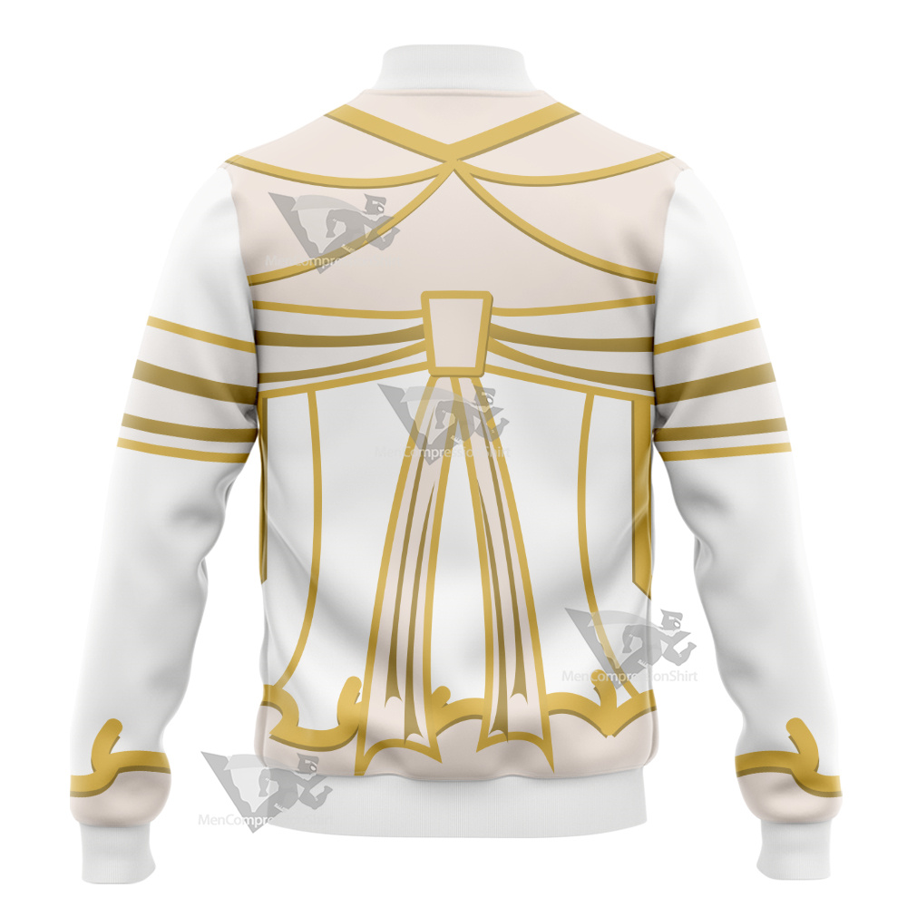 Overlord White Albedo Varsity Jacket