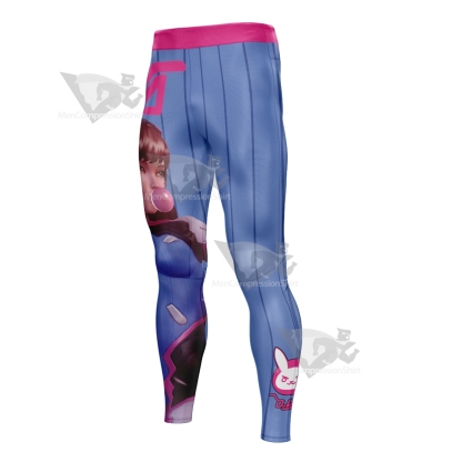 Overwatch 2 Dva Blue Men Compression Legging-MensCompressionShirt