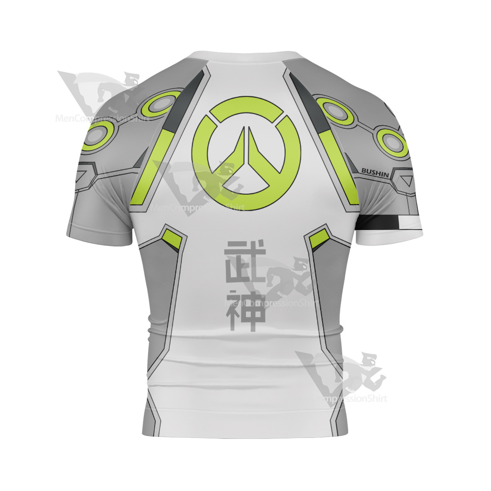 Overwatch 2 Genji Rash Guard Compression Shirt