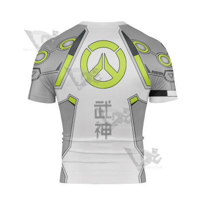 Overwatch 2 Genji Rash Guard Compression Shirt