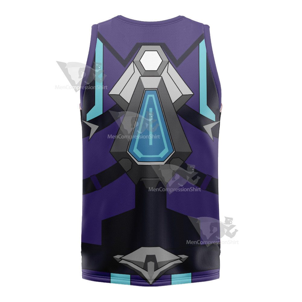 Overwatch Black Cat Sombra Basketball Jersey
