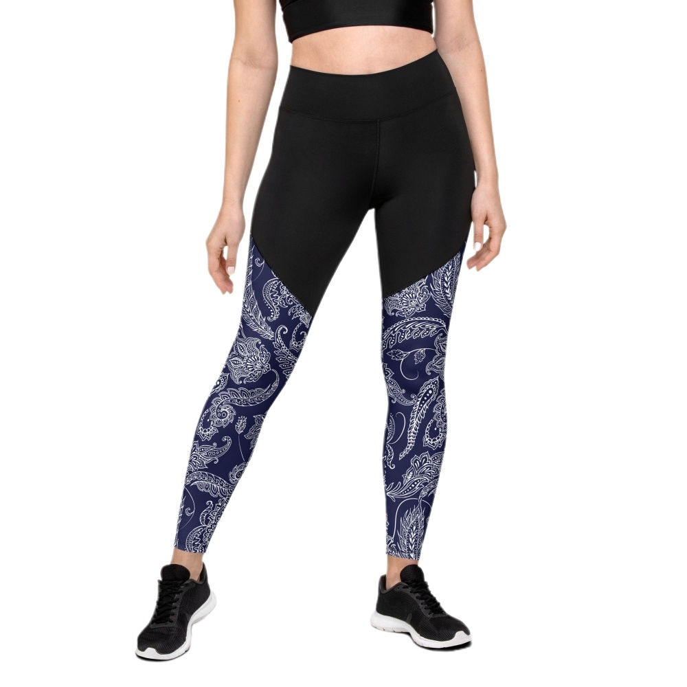 Paisley Floral Women Compression Legging