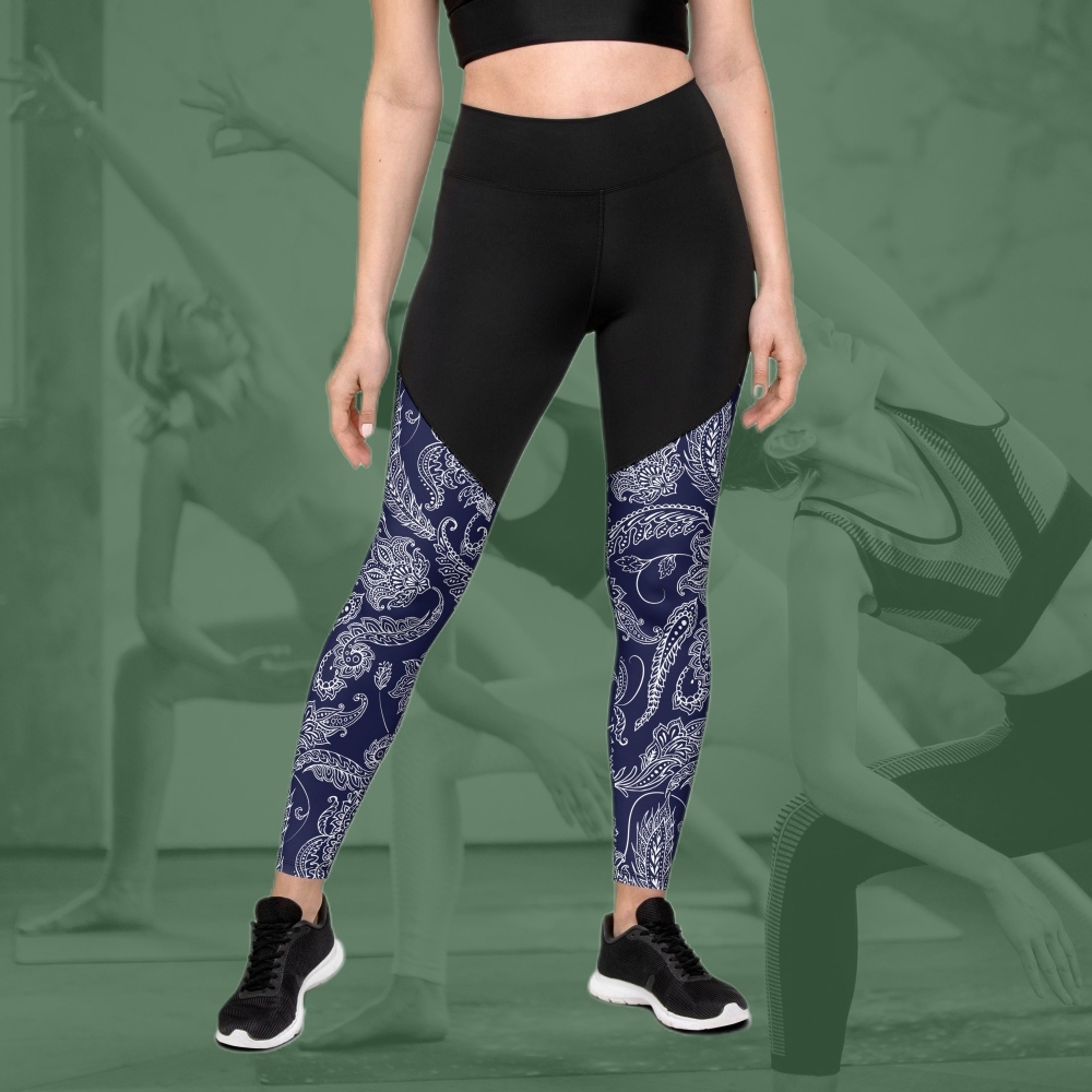 Paisley Floral Women Compression Legging