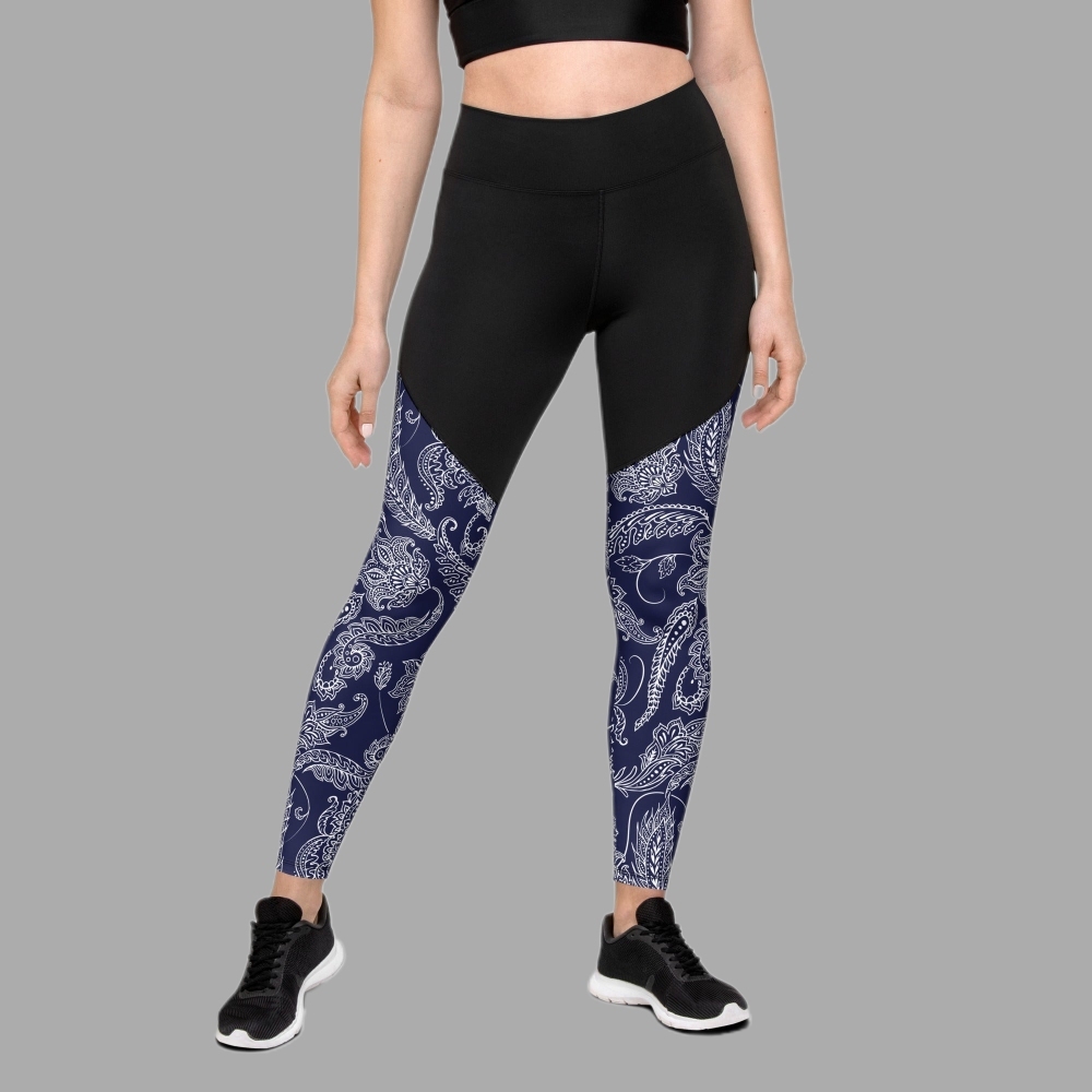 Paisley Floral Women Compression Legging