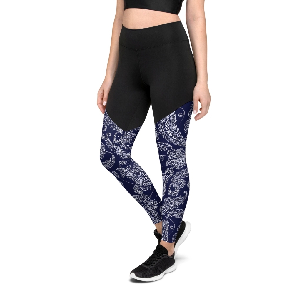 Paisley Floral Women Compression Legging