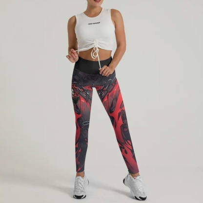 Panda Skull Women Compression Legging