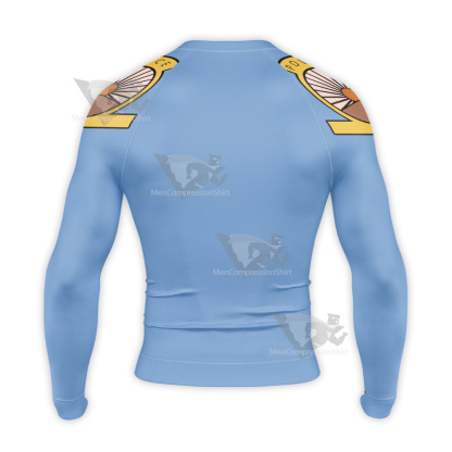 Paradise Pd Gina Jabowski Blue Cosplay Long Sleeve Compression Shirt