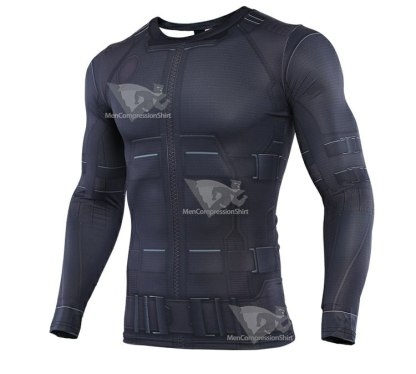 Parker Far From Home Noir Long Sleeve Compression Shirt