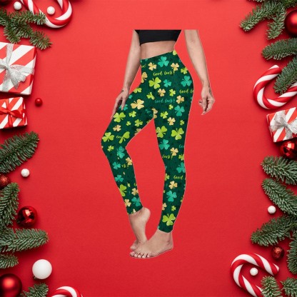 Patrick Day Green Color Women Compression Legging