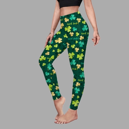 Patrick Day Green Color Women Compression Legging