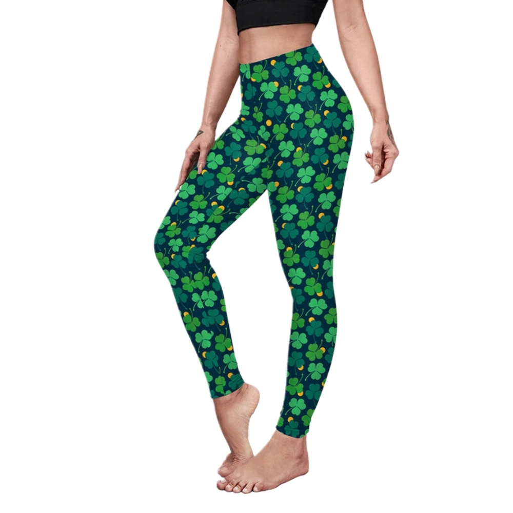 Patrick Day Iripatrickh Green Hamrock Yaga Women Compression Legging