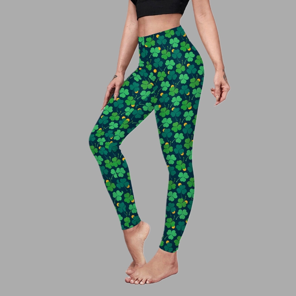 Patrick Day Iripatrickh Green Hamrock Yaga Women Compression Legging