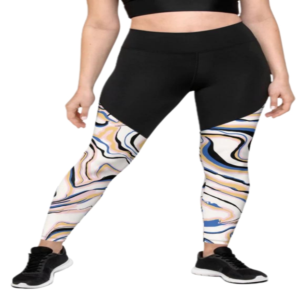 Peachy Marble Women Compression Legging
