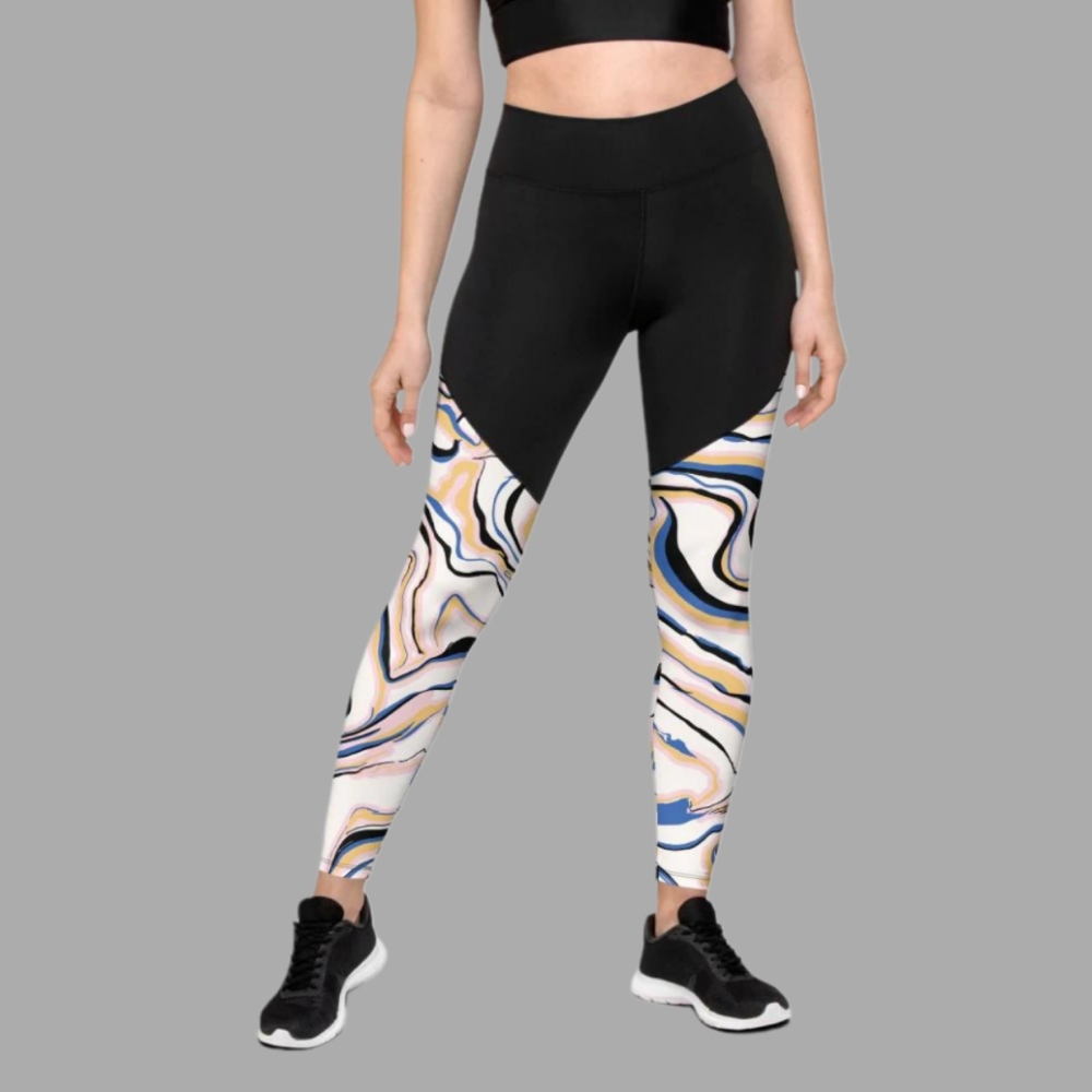 Peachy Marble Women Compression Legging