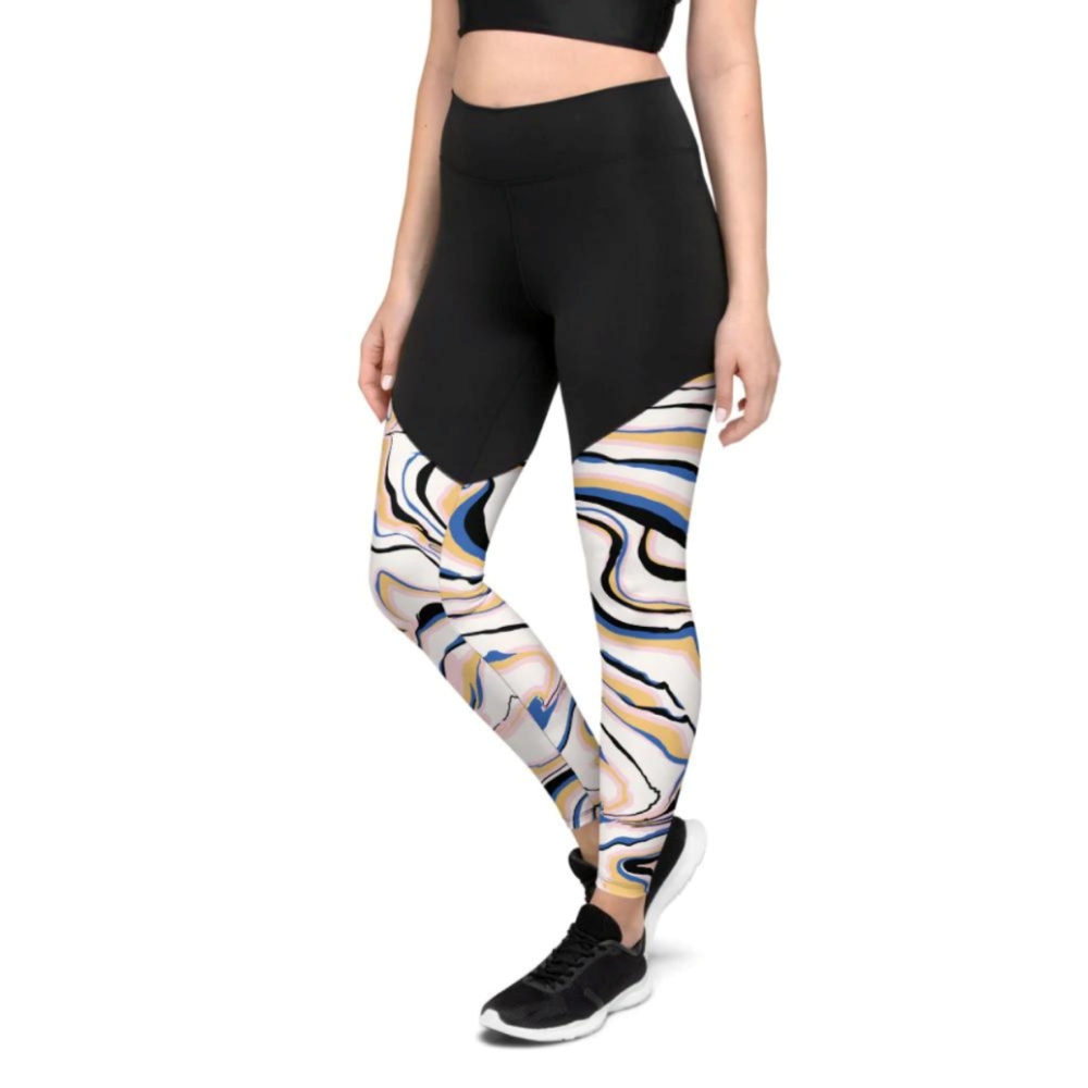 Peachy Marble Women Compression Legging