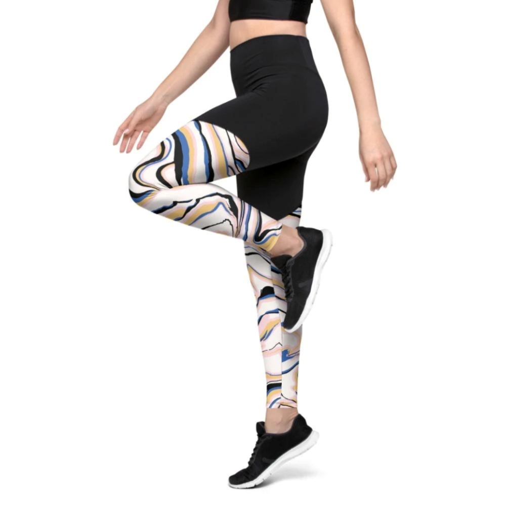 Peachy Marble Women Compression Legging