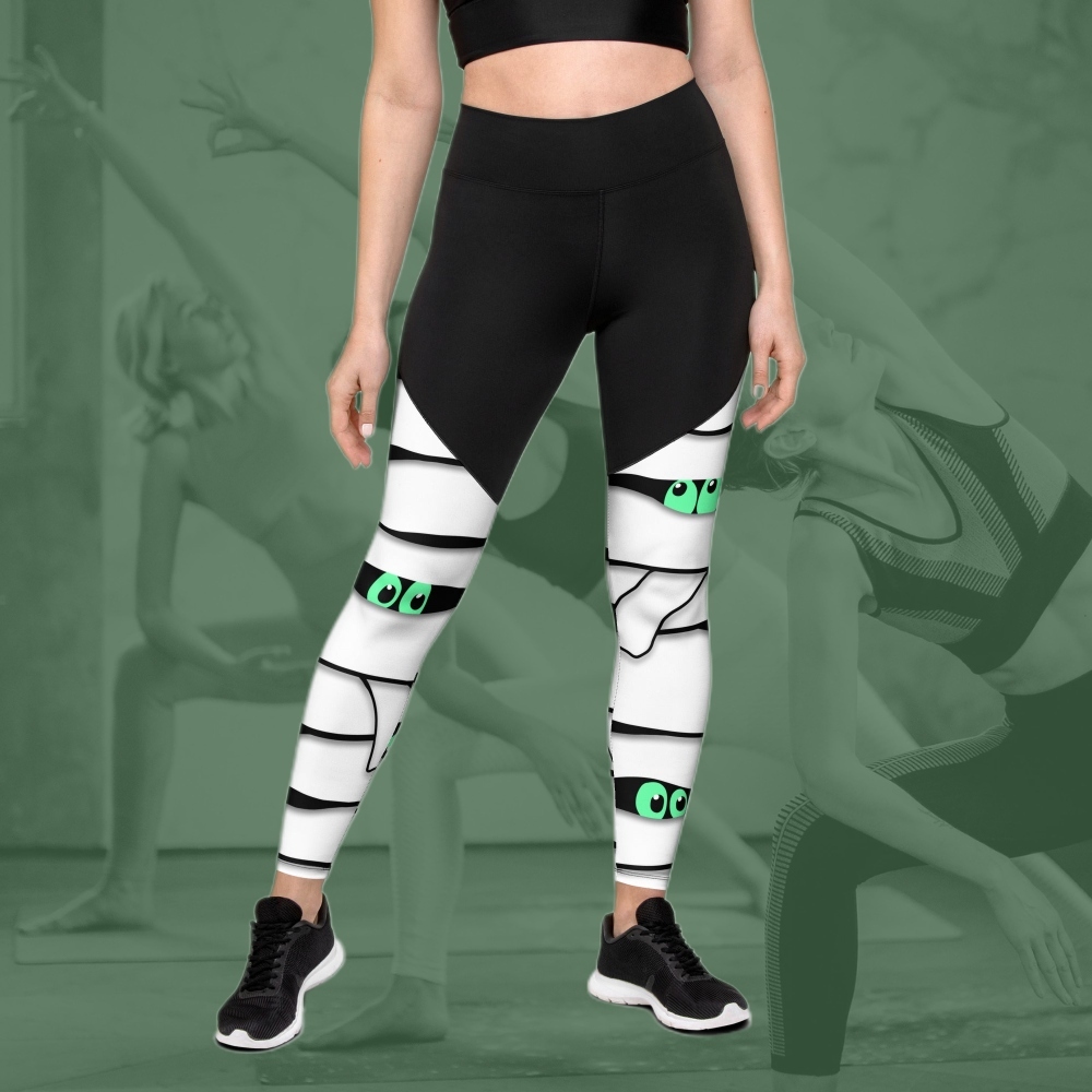 Peek A Boo Mummy Women Compression Legging
