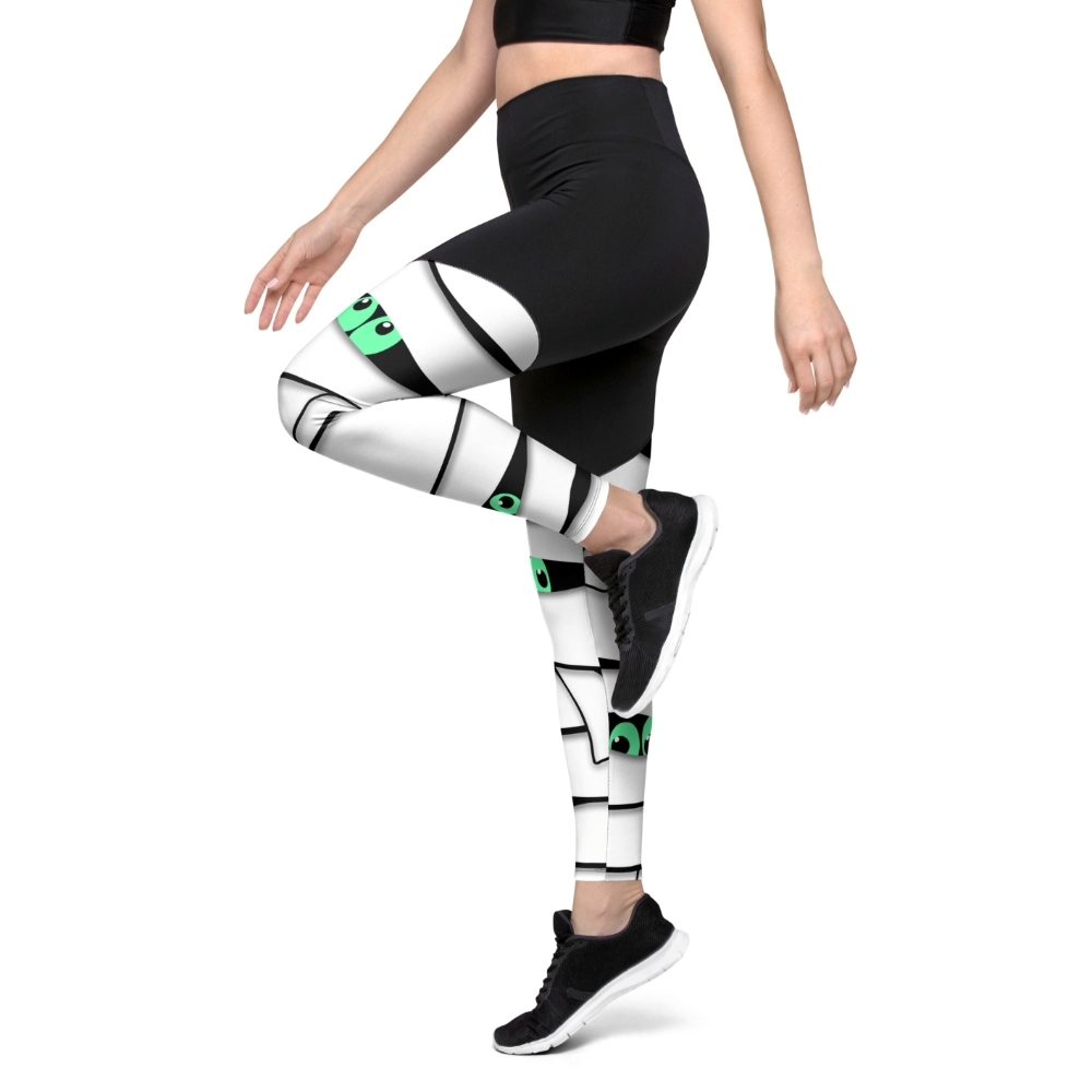 Peek A Boo Mummy Women Compression Legging